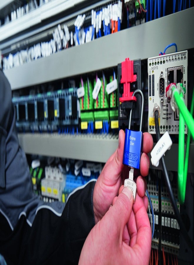 ABUS Black 72/40 Lockout Tagout Padlock w/ 1" Shackle, Single Padlock, Keyed Different, 1 Padlock with 2 Keys - Image 2