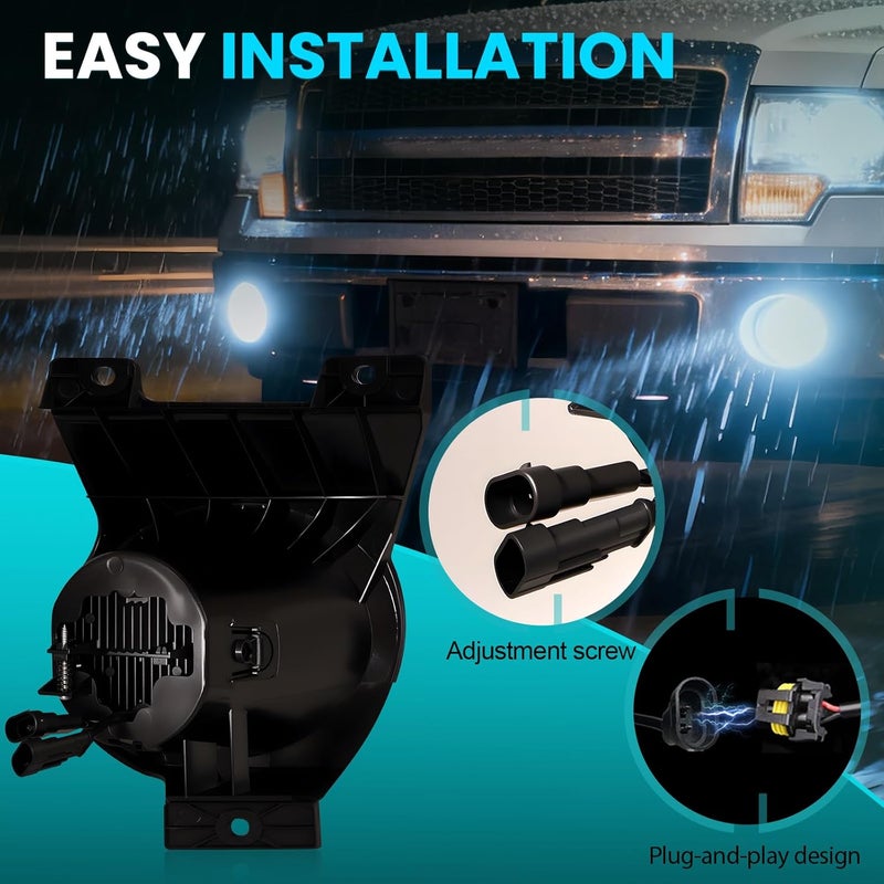 Shocklight LED Fog Lights for 2009-2014 Ford F-150 Front Bumper - Image 5