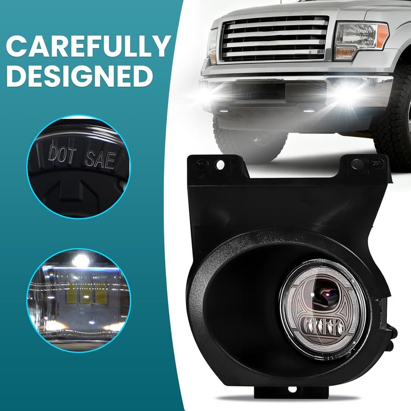 Shocklight LED Fog Lights for 2009-2014 Ford F-150 Front Bumper - Image 4