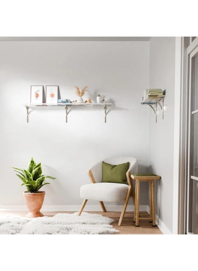 Horoof Home Horoof Home® White Acrylic Floating Shelf  - Image 2