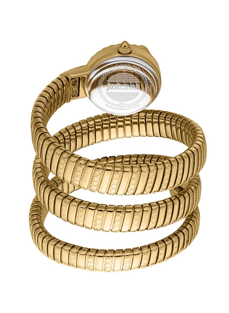 Just Cavalli ساعة يد نسائية مزينة بأشرطة ملفوفة تناظرية كوارتز JC1L302M0035 - Image 2