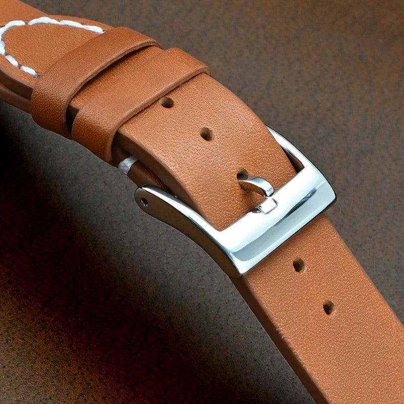 Bluejw Vintage Leather Watch Band Quick Release Replacement Strap – Genuine Leather Watch Strap for Men and Women, Easy to Replace the Watch Strap - Image 5