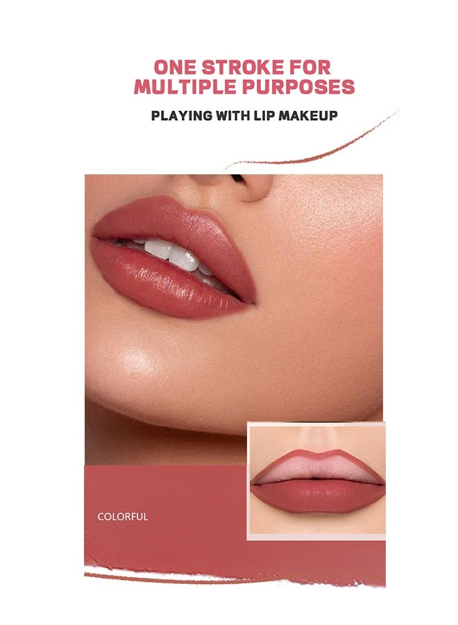 pudaier Lip Pencil Waterproof, Sweat-Proof and Colorfast Automatic Lip Liner Matte Multicolor Decorative Lip Liner,Natural Formula, High Pigment and Easier To Create Perfect Lip Makeup(09#) - Image 4