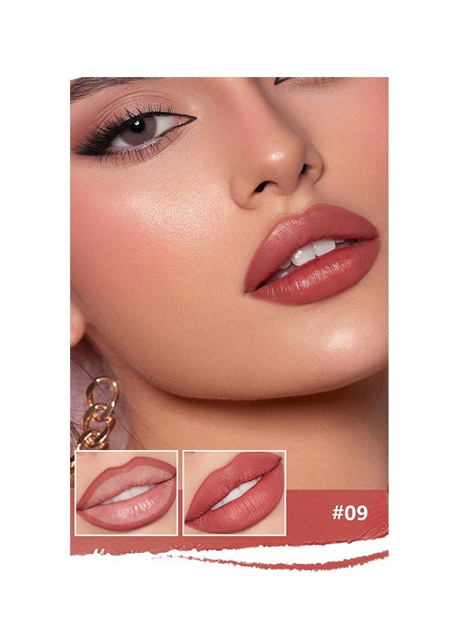 pudaier Lip Pencil Waterproof, Sweat-Proof and Colorfast Automatic Lip Liner Matte Multicolor Decorative Lip Liner,Natural Formula, High Pigment and Easier To Create Perfect Lip Makeup(09#) - Image 3