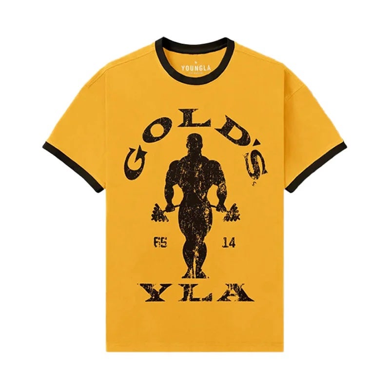 Men's and Women's Cotton Slim-Fit Short-Sleeve T-Shirt for Sports and Fitness - Image 1