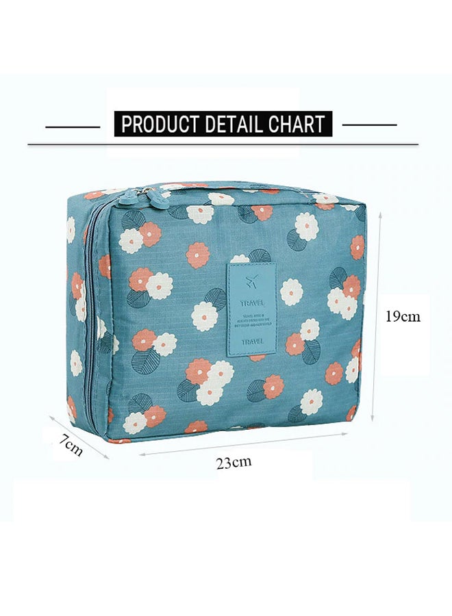 Blue Pink White Hanging Toiletry Kit - Image 2