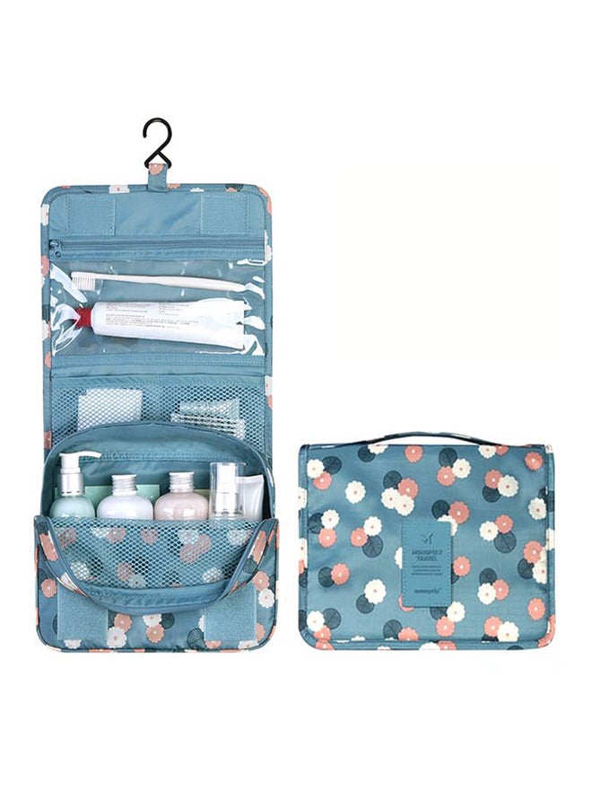 Blue Pink White Hanging Toiletry Kit - Image 1