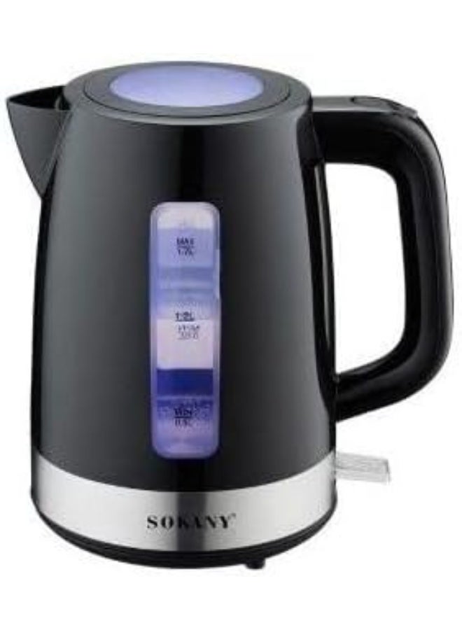 سوكاني غلاية كهربائية من سوكاني، سعة 1.7 لتر، بجهد 2200 وات، لون أسود، SK-09006 - Image 1