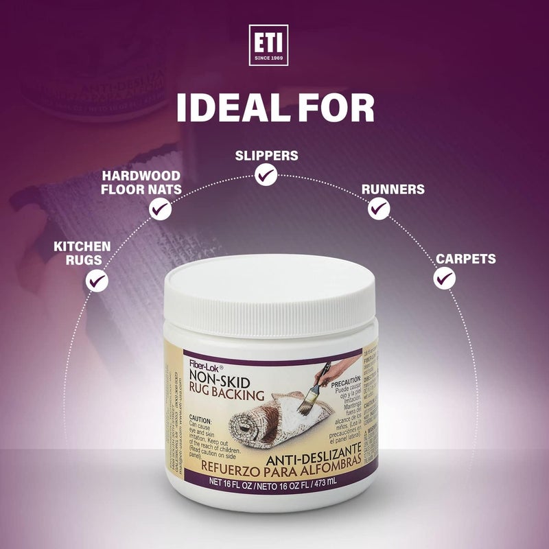 ETI Fiber-Lok Non-Skid Rug Backing - 16 oz for Enhanced Rug Safety - Image 4