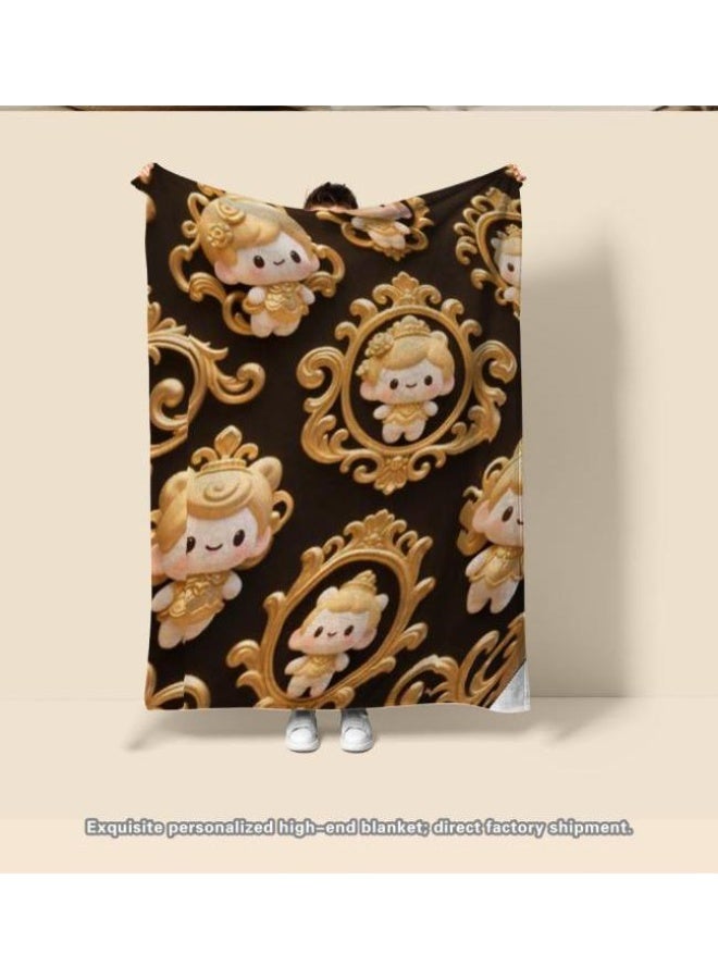 general Baby and children's cartoon flannel thin blanket (warm and comfortable, suitable for sleep, game use) 70cm*100cm - Image 3