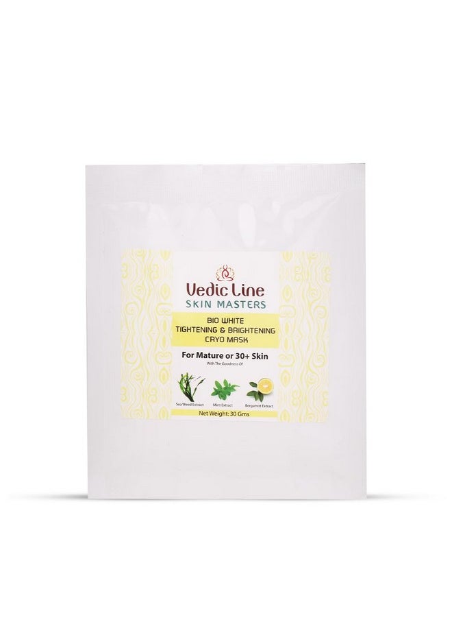 Vedic Line Skin Masters Bio White Cryo Mask For Mature (30+ Skin), Reduces Signs Of Ageing, Dullness With Bergamot,Mint Extract For Giving Smooth & Glowing Skin, 30Ml, 1 Count  - Image 1