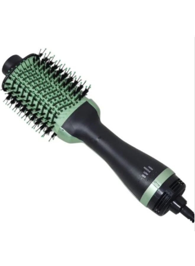 AVOCADO3D Power 3D Hot Air Comb – Hot air hairbrush, suitable for men and women, green color, innovative design for drying and styling hair - Image 1
