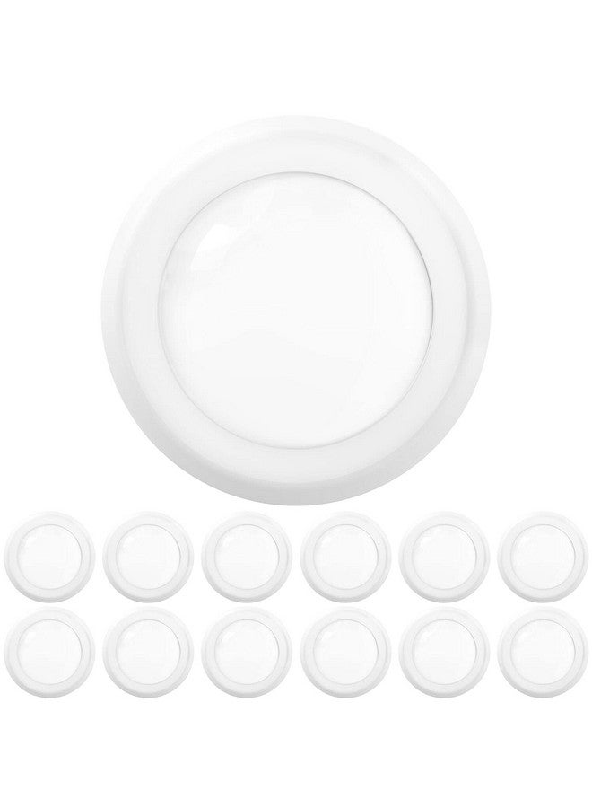 صنكو لايتنغ مجموعة من 12 مصباح LED قرصي مقاس 5/6 بوصة من Sunco، إضاءة سقفية مدمجة، 1050 لومن، 4000 كلفن أبيض بارد، قابلة للتعتيم، 15 وات = 75 وات، مقاومة للرطوبة - Image 1