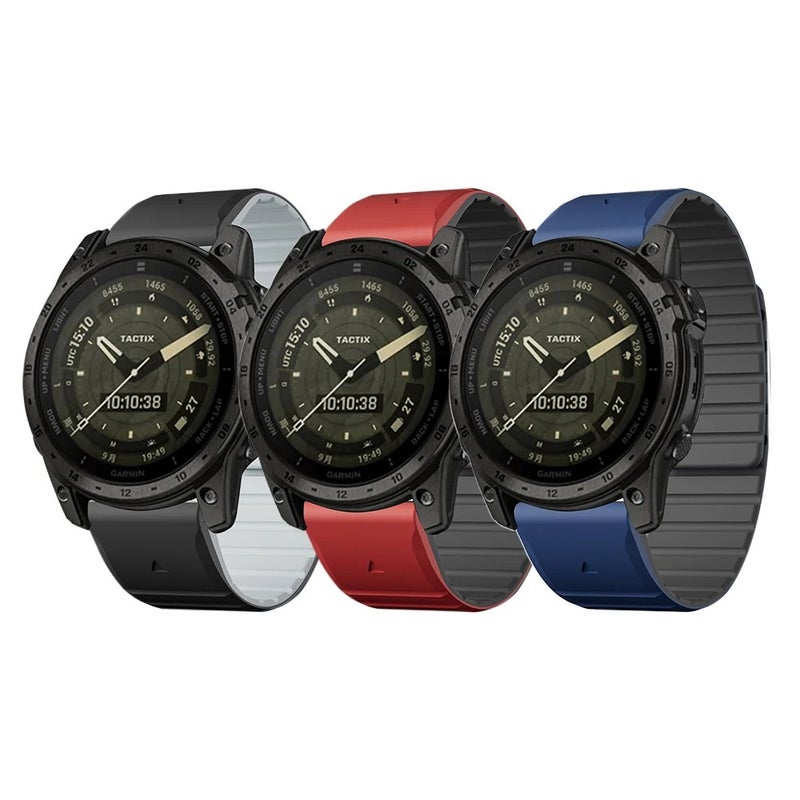 Bluejw 22mm/26mm Silicone Sport Band for Garmin Watch Approach S60 S70 S62 Fenix 5X 6X - Quick Release Watch Strap Replacement - Image 3