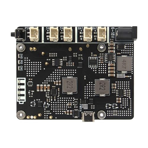 Geekworm X1203 5V UPS Expansion Board for Raspberry Pi 5 Max 51V 5A OutputWide 618V InputAuto Power OnSafe ShutdownPower Loss DetectionBatteries NOT Included - Image 1