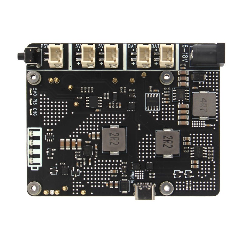 Geekworm X1203 5V UPS Expansion Board for Raspberry Pi 5 Max 51V 5A OutputWide 618V InputAuto Power OnSafe ShutdownPower Loss DetectionBatteries NOT Included - Image 2