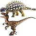 Gemini&Genius GeminiGenius Ankylosaurus and Velociraptor Dinosaur Toys for Kids Lifelike Dino Action Figures Great for Collection Gifts Cake Toppers Toddler Stocking Stuffers Kids Fun Party Favors - Image 4