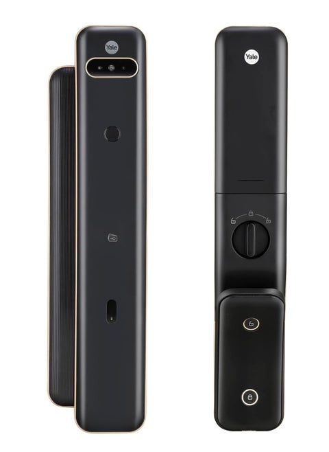 Luna Pro Plus Smart Door Lock Push and Pull, Facial Recognition Fingerprint PIN Code and RFID, Mechanical Key, C-Type Rechargeable, Auto Locking and Emergency Power, Remote Access Instant Alerts