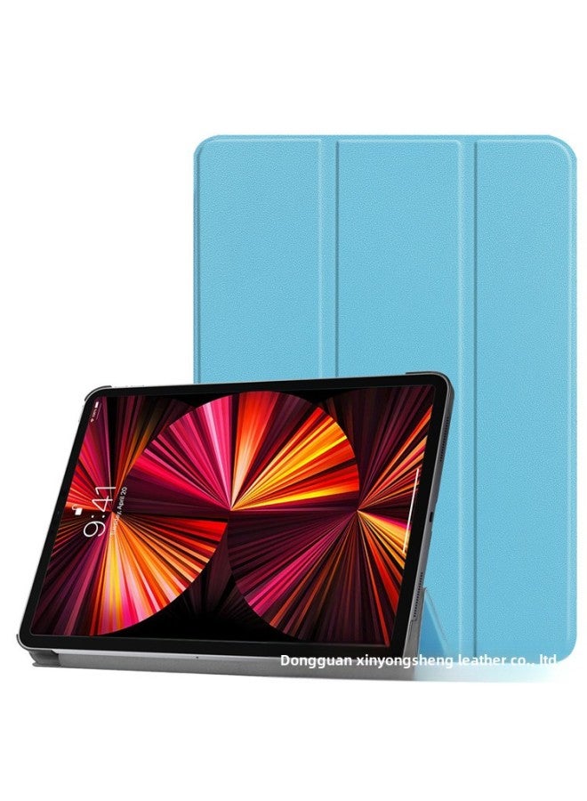 Honor PadX8a 11-inch Tablet Case Trifold Caster Stand Hard Case-Color:Light Blue-Applicable Models:Honor Tablet X9/x8 Pro 11.5 2023 - Image 1