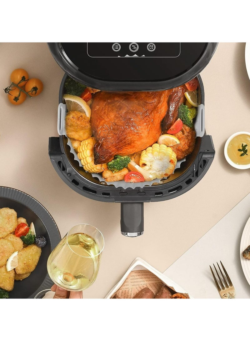 أوزيغالور قطعتان بطانة سيليكون لفرن الهواء - متوافقة مع Ninja Air Fryer Dual، وسائد سلة بديلة لمطبخ المنزل  - Image 5