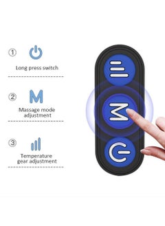 MAKS & CO. Travel Pillows For Sleeping Airplane, Portable Electric Neck Massager Soft Comfortable Breathable U-Shaped Memory Foam Massage Neck Pillow For Car Home And Office  - Image 4