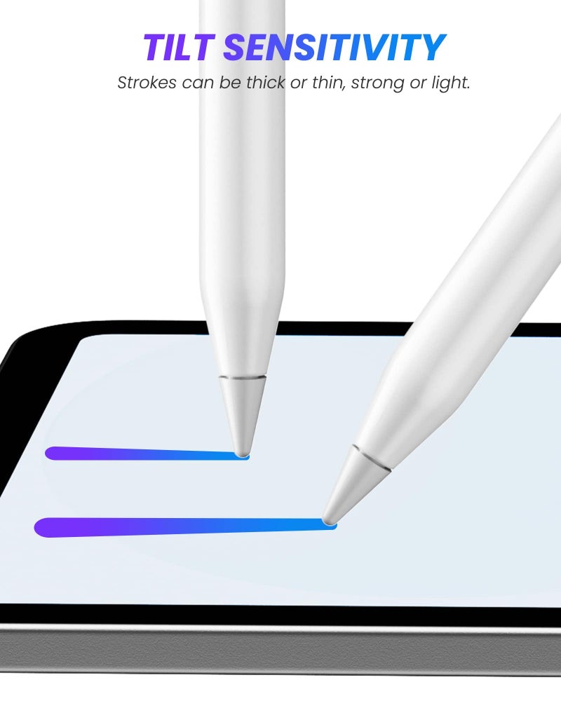 Barakah iPad Pencil, Active iPad Stylus Pen with 10X Fast & Palm Rejection Magnetic Absorption Replacement for Apple Pencil - for iPad 6-10th, Pro 11''/12.9'' 3-6th, Air 3-5th, Mini 5-6th Gen - Image 4