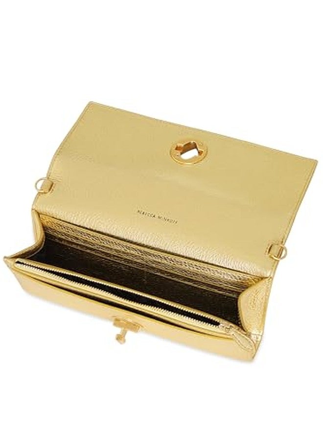 Rebecca Minkoff G Wallet Crossbody, Gold/Antique Brass Hardware - Image 3