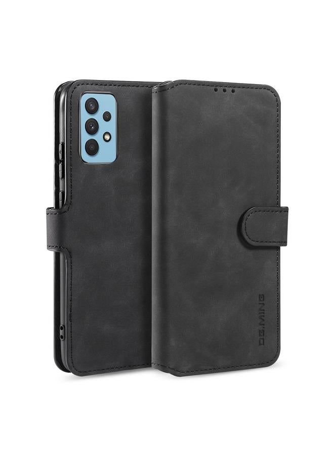 Dg Ming Case For Samsung Galaxy A32 4G Retro Oil Side Horizontal Flip Leather Case with Holder & Card Slots & Wallet - Image 1