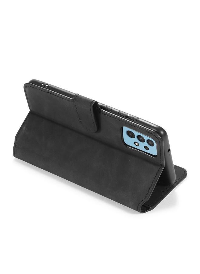 Dg Ming Case For Samsung Galaxy A32 4G Retro Oil Side Horizontal Flip Leather Case with Holder & Card Slots & Wallet - Image 5