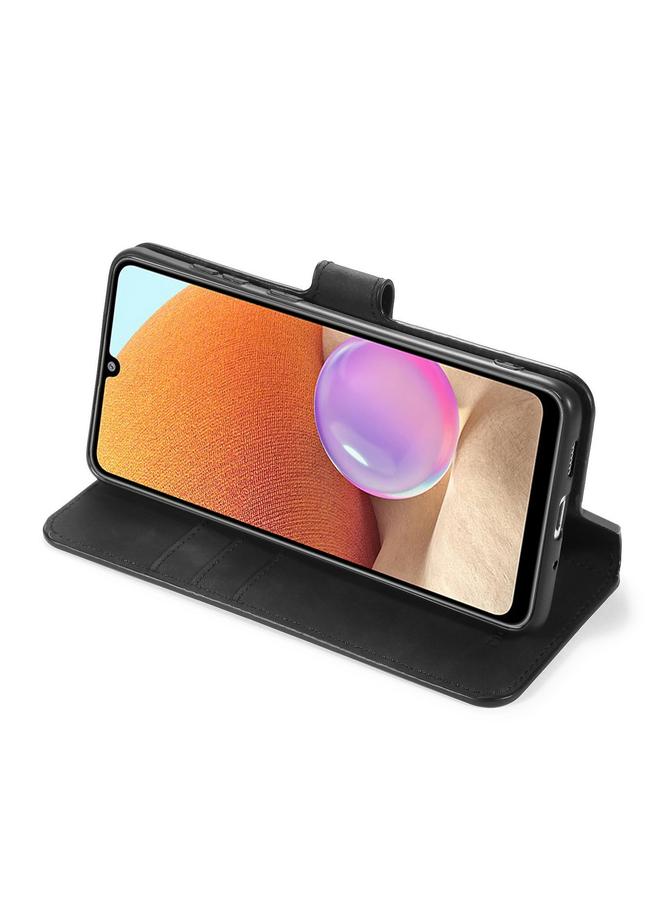 Dg Ming Case For Samsung Galaxy A32 4G Retro Oil Side Horizontal Flip Leather Case with Holder & Card Slots & Wallet - Image 4