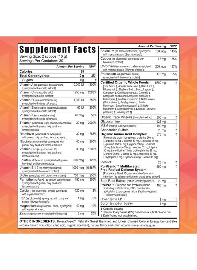 youngevity Beyond Tangy Tangerine 2.0 Citrus Peach Ultimate Multi-Vitamin & Mineral Complex - Made with Natural & Whole Foods | 8,000 ORAC | 2 Canisters  - Image 2