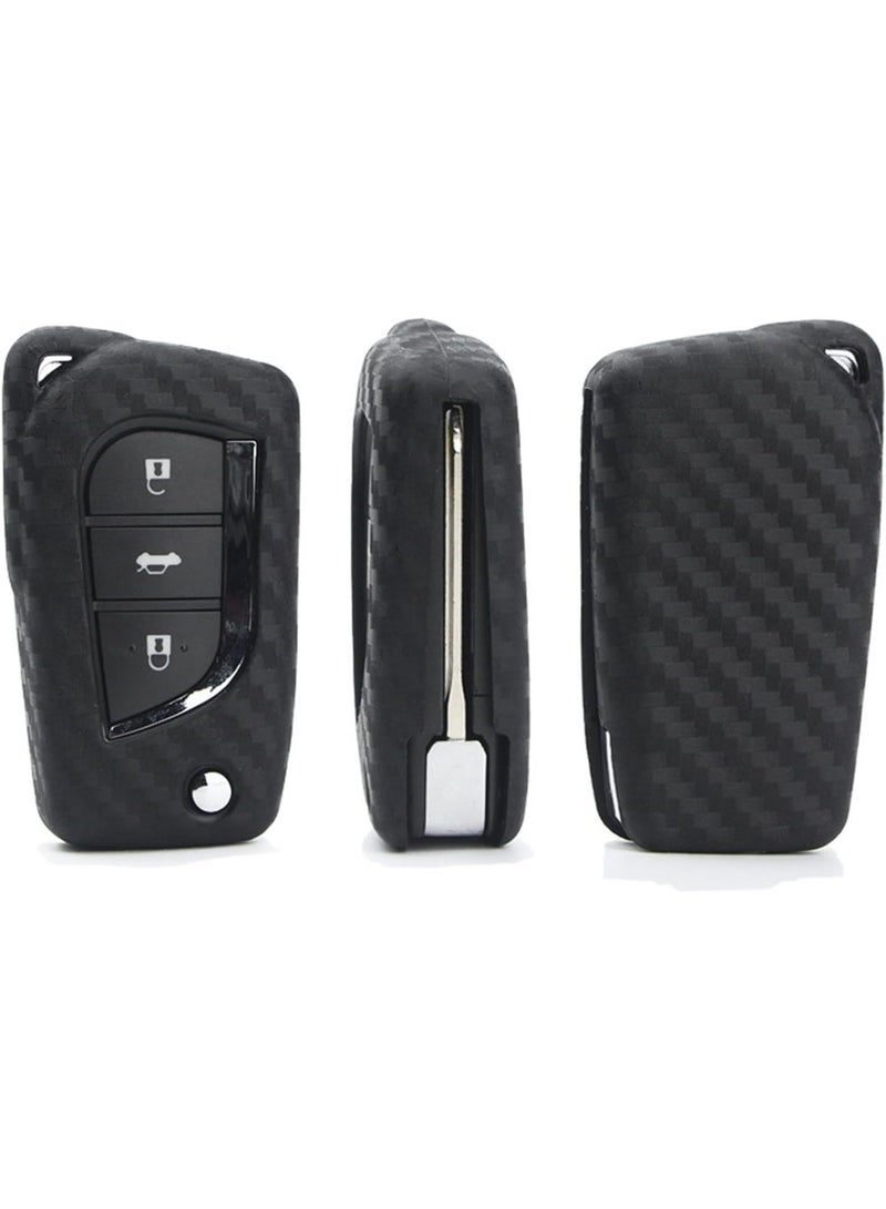 غطاء مفاتيح من السيليكون لسيارات تويوتا 4Runner Avalon CHR Camry Corolla Fortuner Highlander RAV4 Sequoia Tacoma Tundra - Image 3
