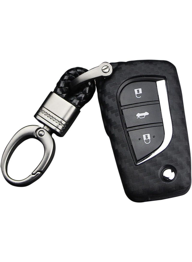 غطاء مفاتيح من السيليكون لسيارات تويوتا 4Runner Avalon CHR Camry Corolla Fortuner Highlander RAV4 Sequoia Tacoma Tundra - Image 1