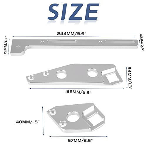 YESHMA Throttle Cable Bracket Compatible with LS LS1 LS2 LS6 Cathedral Port Sheet Metal Intake Manifold Aluminum, Compatible with Chevy 4.8 5.3 5.7 6.0 - Image 2