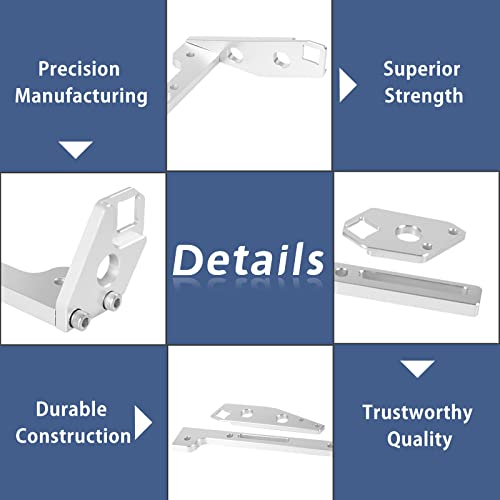 YESHMA Throttle Cable Bracket Compatible with LS LS1 LS2 LS6 Cathedral Port Sheet Metal Intake Manifold Aluminum, Compatible with Chevy 4.8 5.3 5.7 6.0 - Image 4