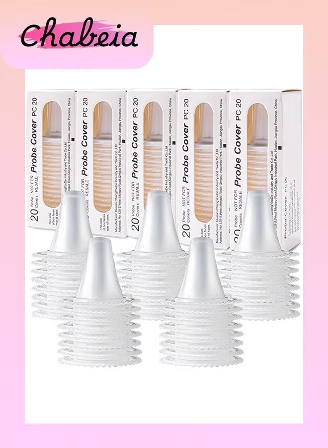 100 Pcs Ear Thermometer Replacement Probe Covers – Lens Caps & Filter Protectors for All Braun ThermoScan Models – Universal Refill Caps - Image 1