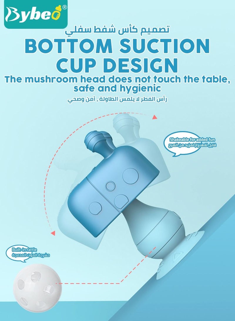 بيبو قطعتين من ألعاب تسنين الرضع من السيليكون مع صندوق تخزين، ألعاب تسنين مضادة للقيء للرضع، خالية من مادة BPA، مهدئة للعناية الصحية بالأسنان للرضع، وأدوات مضغ الطفل. - Image 5