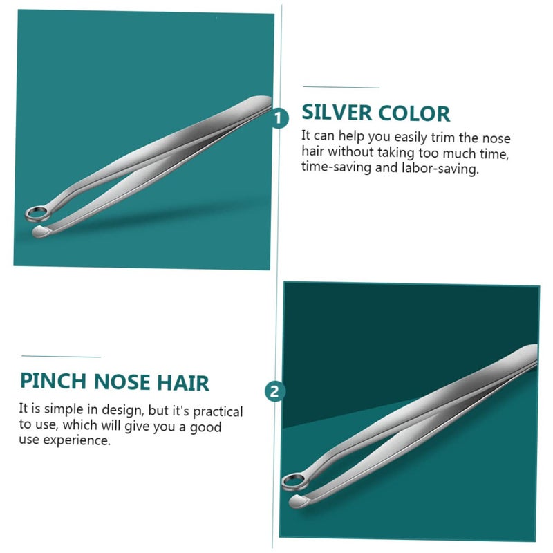 Stainless Steel Nose Hair Trimmer with Round Head Safe Travel Grooming Tool for Men - Image 3
