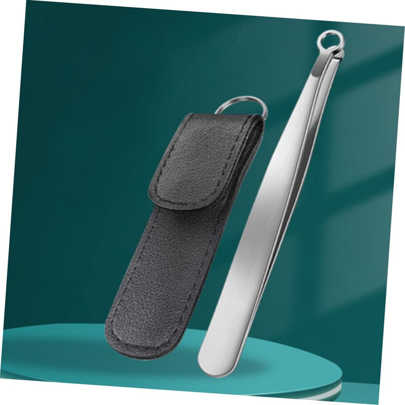 Stainless Steel Nose Hair Trimmer with Round Head Safe Travel Grooming Tool for Men - Image 4