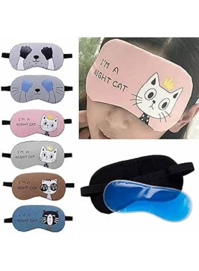 Eye Pajamas Includes Gel Bag and Gel Eye Mask - Cool Pack - Ice Eye Mask for Puffy Eyes and Dark Circles - Cooling Eye Mask for Migraine and Sinus Pain - Multicolor - Image 1