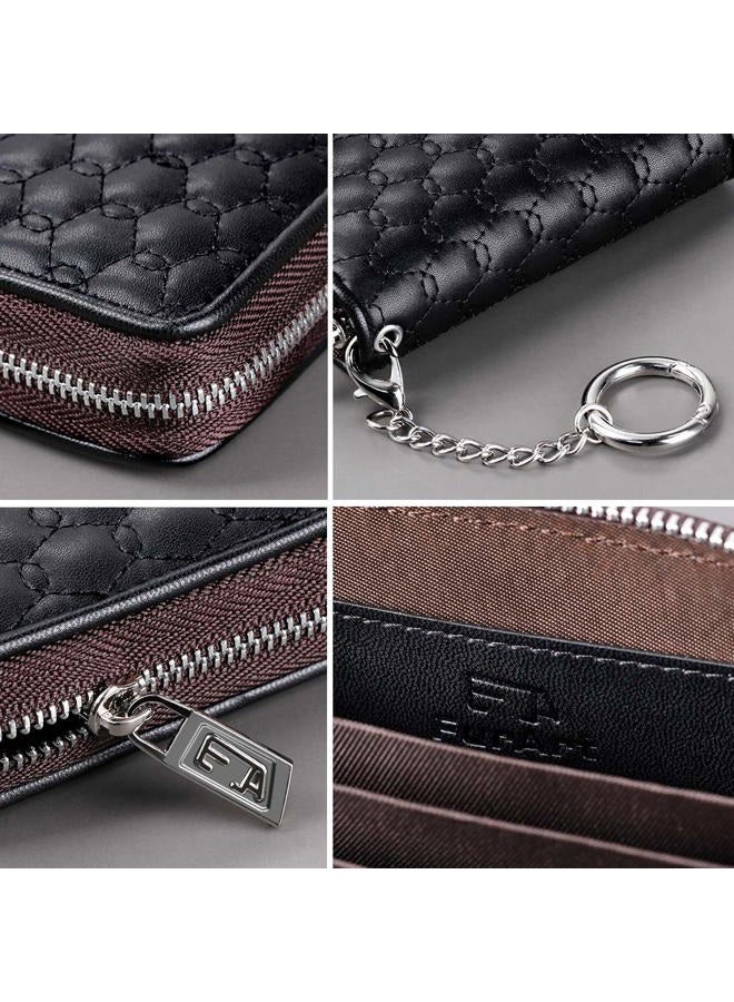 FurArt Credit Card Wallet, Zipper Card Cases Holder for Men Women, RFID Blocking, Keychain Wallet, Compact Size - Image 5