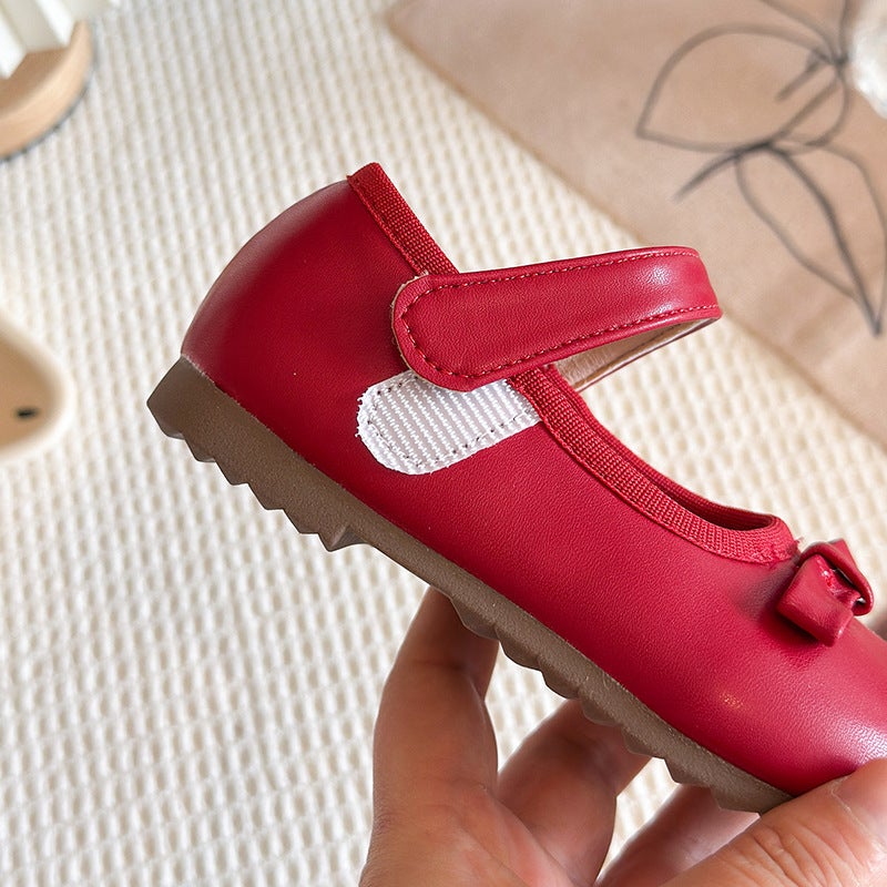 Girls'' Leather Shoes 2026 Summer New Style Kidsren''s Princess Shoes Baby Soft-Soled Non-Slip Dance Student Shoes Spring & Fall Style - Image 3