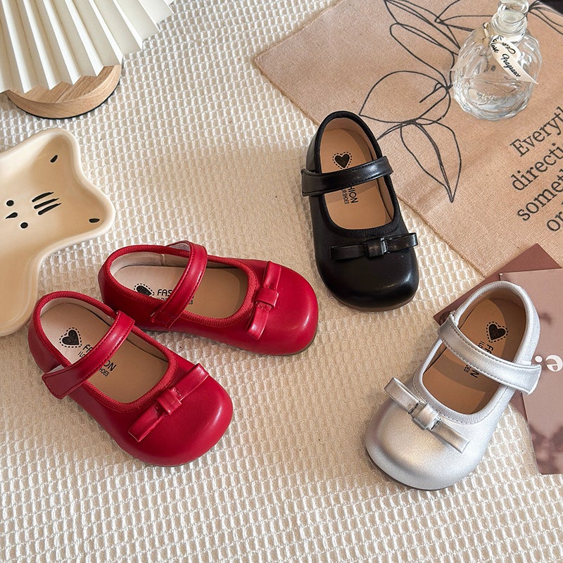 Girls'' Leather Shoes 2026 Summer New Style Kidsren''s Princess Shoes Baby Soft-Soled Non-Slip Dance Student Shoes Spring & Fall Style - Image 5