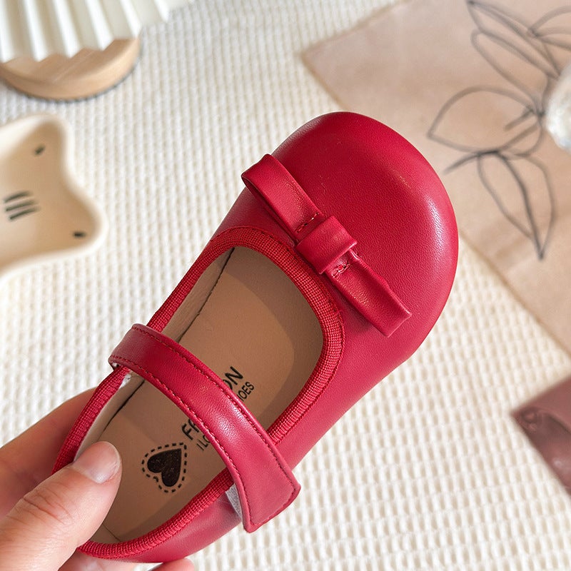 Girls'' Leather Shoes 2026 Summer New Style Kidsren''s Princess Shoes Baby Soft-Soled Non-Slip Dance Student Shoes Spring & Fall Style - Image 4