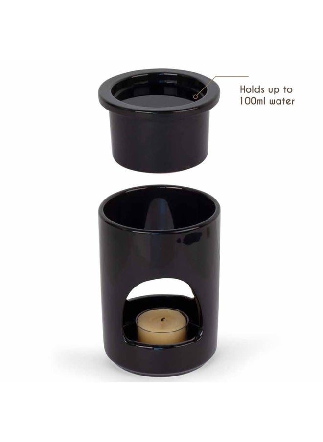 Aroma Tierra Nero - Ceramic Essential Oil Diffuser (Candle Burner)  - Image 5