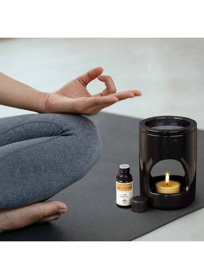 Aroma Tierra Nero - Ceramic Essential Oil Diffuser (Candle Burner)  - Image 3