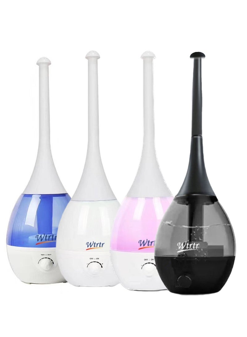 Wtrtr high-end Ultrasonic Cool Mist humidifier,You can adjust 3 heights， 3 L Air humidifier for Bedroom & lobby, Premium Humidifying Unit,Air Refresher Air Revitalizer Air Purifier .WTR-1343A Black - Image 1