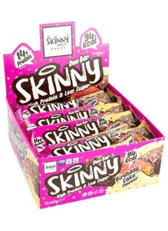 The Skinny Food Co 14 gm High Protein bar,Vegetarian & Vegan Friendly, Gluten Free & Coeliac Friendly Low Sugar protein chocolate Bar pack of 12 x 60 gm (BIRTHDAY CAKE)
