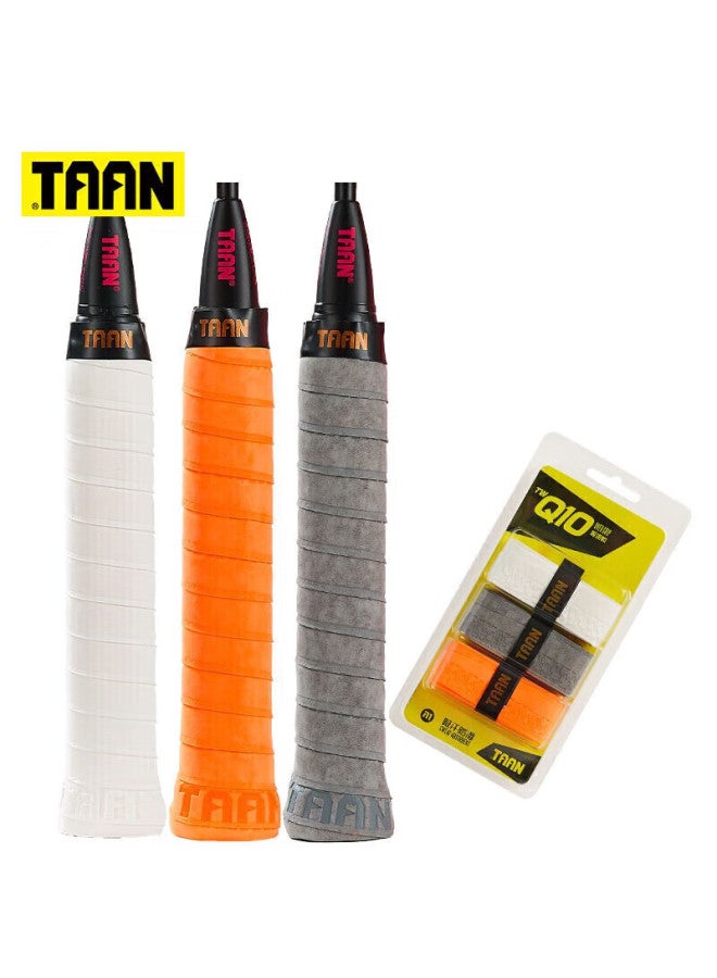 Taan Badminton Racket Grip Tape, Matte Anti-slip Sweat-absorbing Handle Tape, Q10, Three-pack - Image 2
