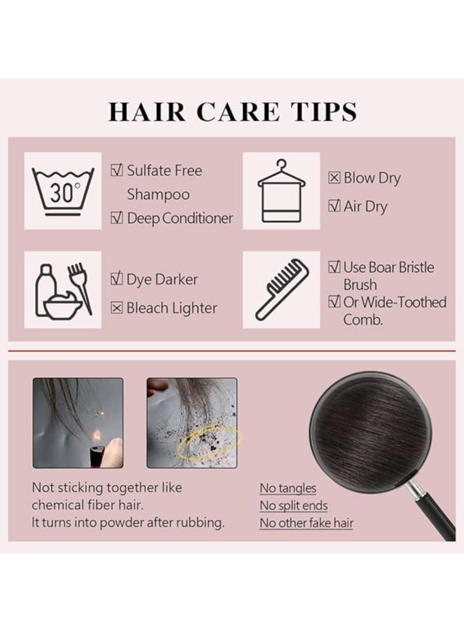 الشريط في وصلات شعر الإنسان الشعر 24 بوصة 10 قطعة شعر مستعار بشري أسود طبيعي الشريط في للنساء الجلد سلس غير مرئية مستقيم الشريط وصلات شعر (أسود ، 24 بوصة) - Image 5